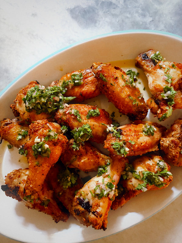 Baked Chimichurri Chicken Wings
