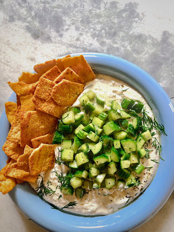 Cucumber Salad with Whipped Feta