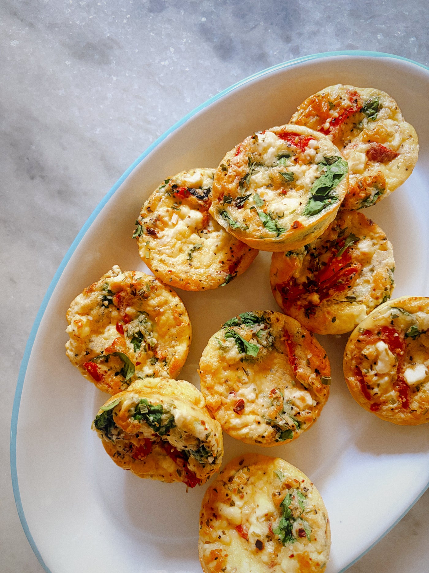 Roasted Red Pepper & Feta Egg Bites