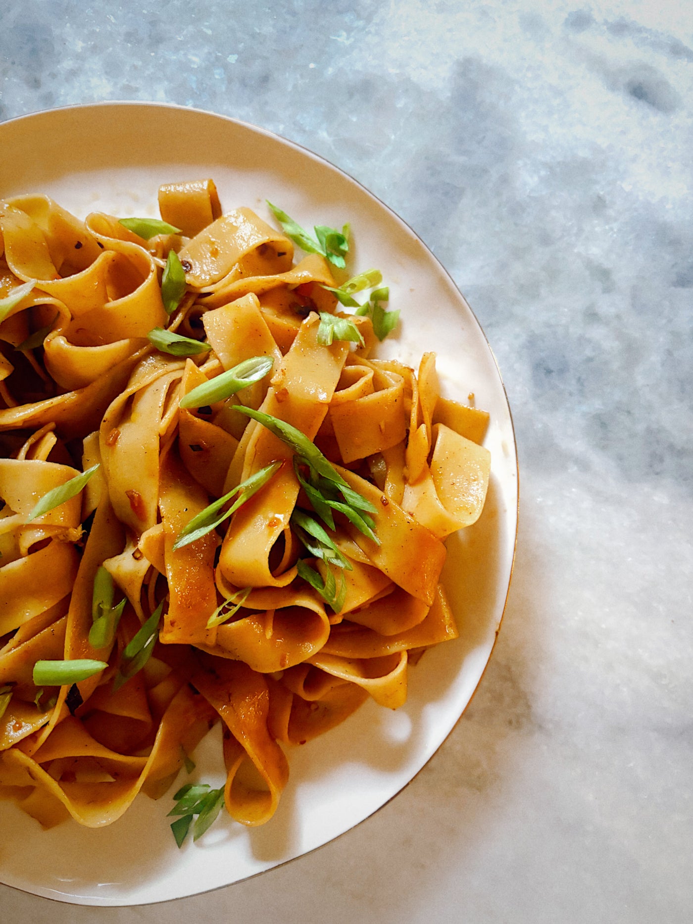 Brown Butter Spicy Garlic Noodles