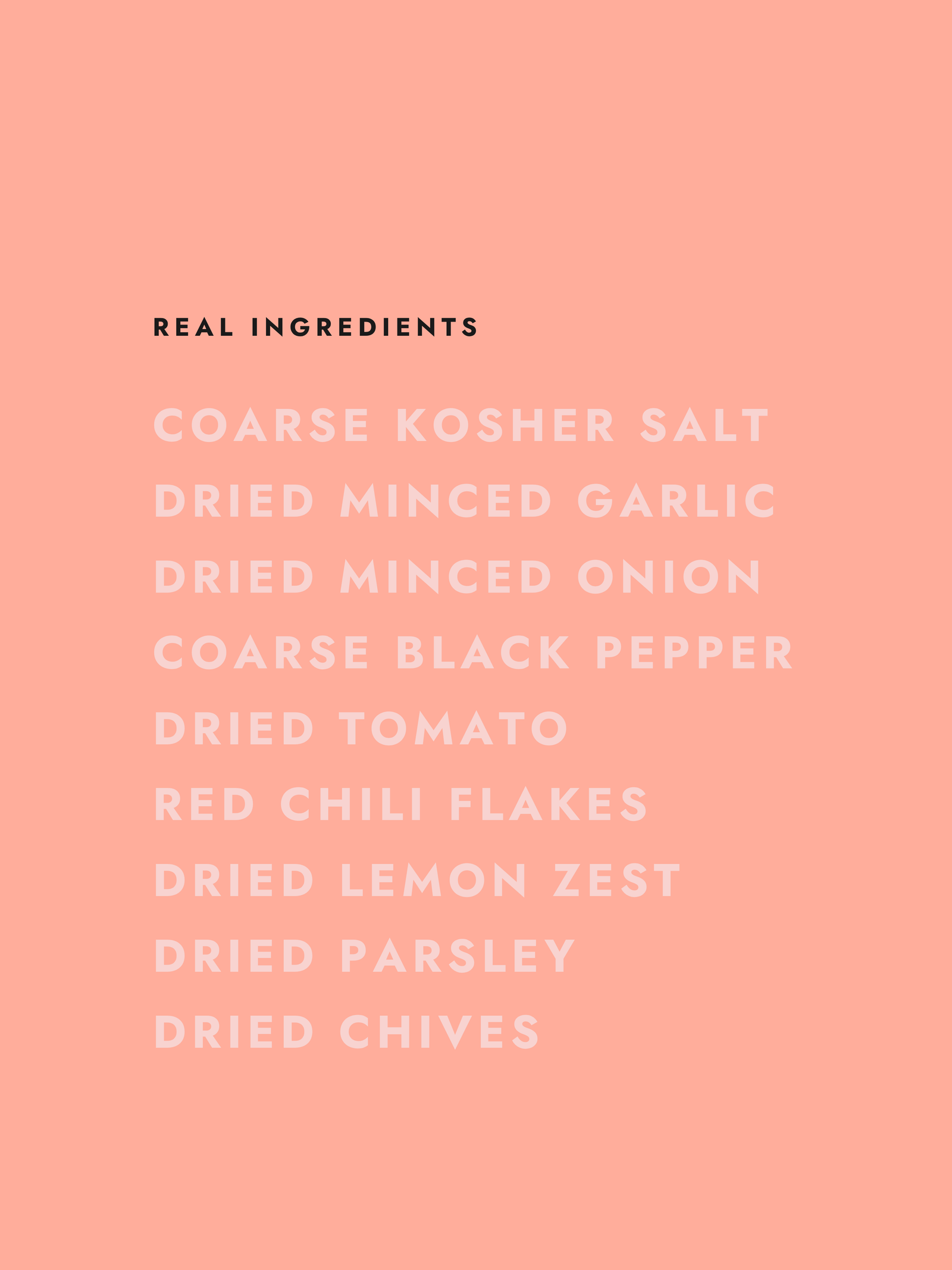 Top of the Morning ingredients