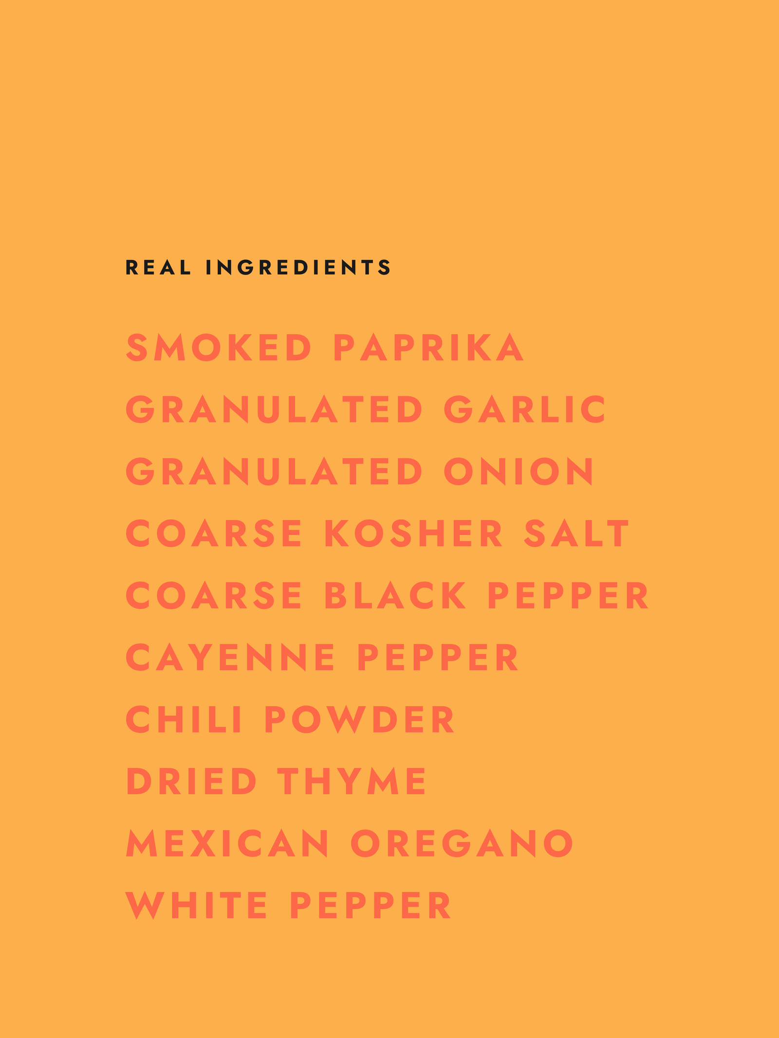 For Every O-Cajun ingredients