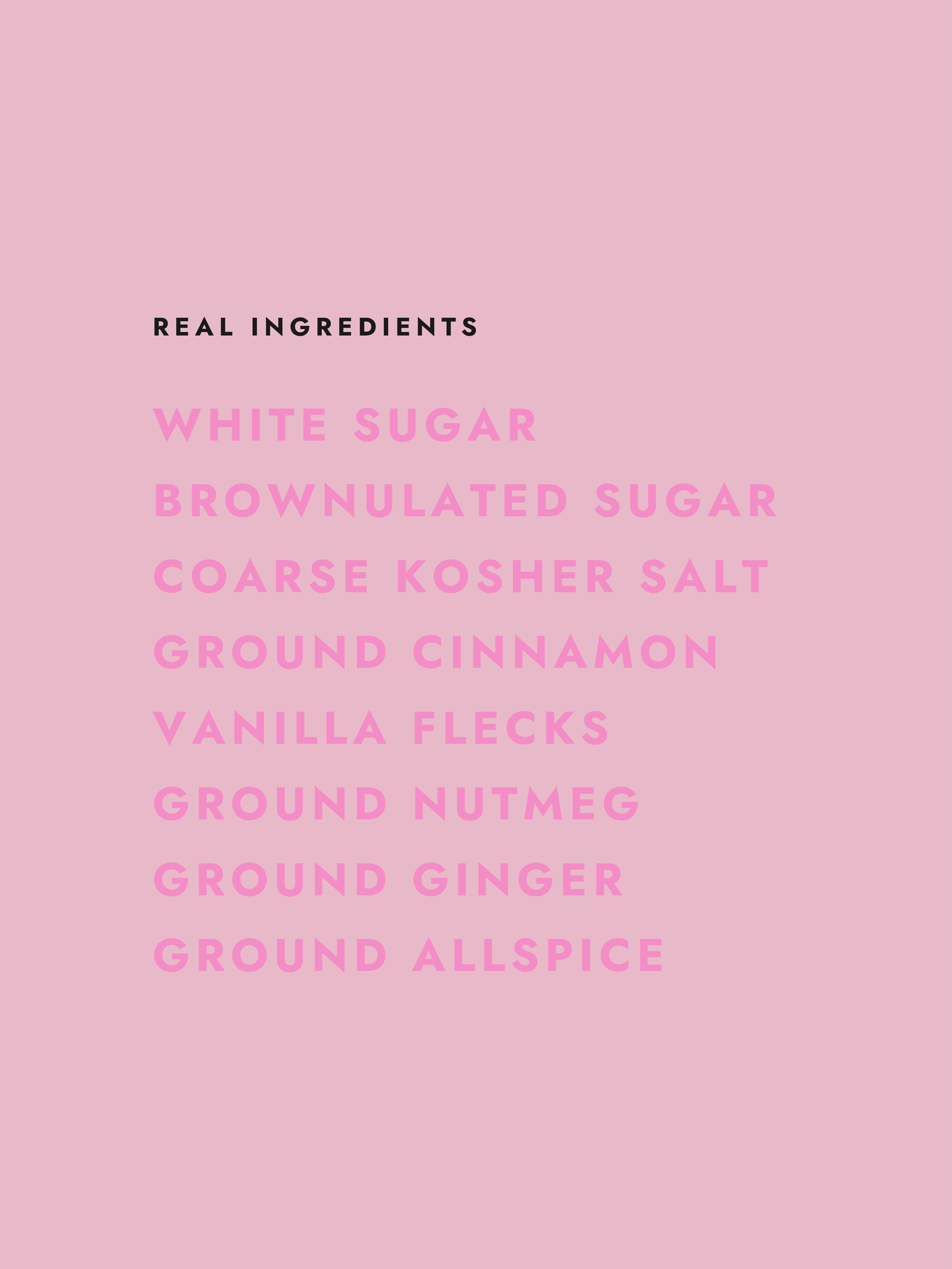 Sweeten the Deal ingredients