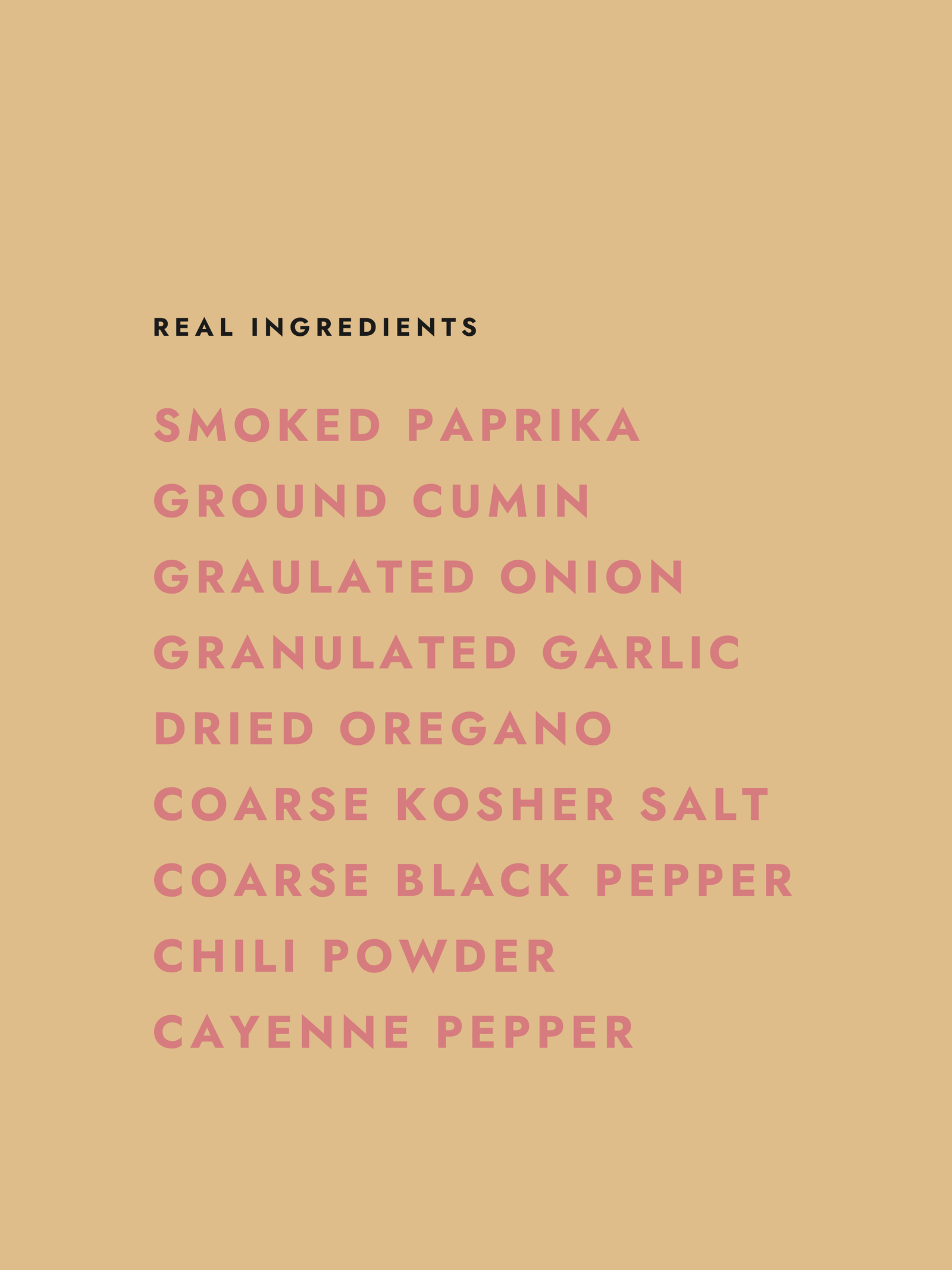 Let's Taco-Bout It ingredients